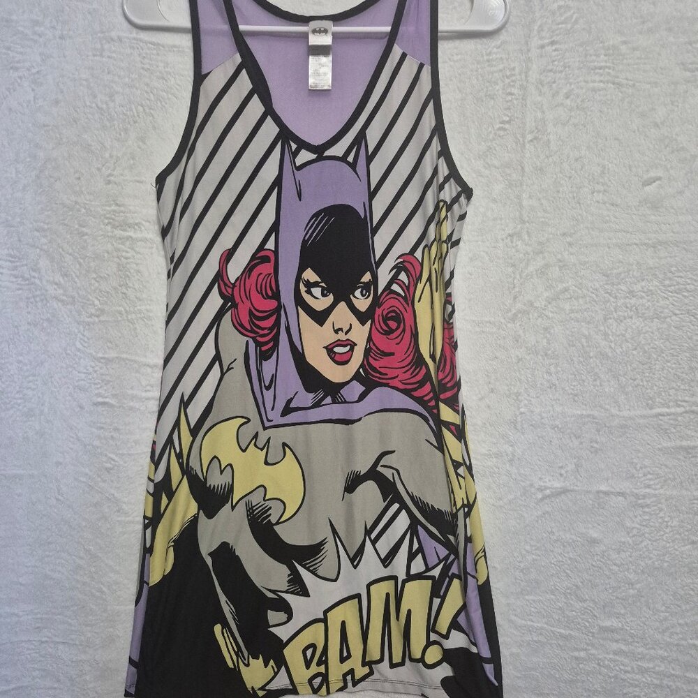 DC Comics Batgirl Sleep Dress Nightgown Lavender Sky M Superhero Comic BAM